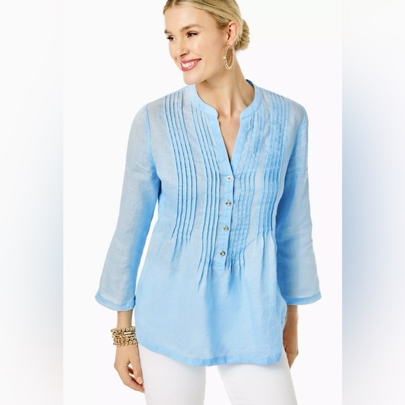 Lilly Pulitzer Sarasota Blue Tunic - Picture 1 of 8